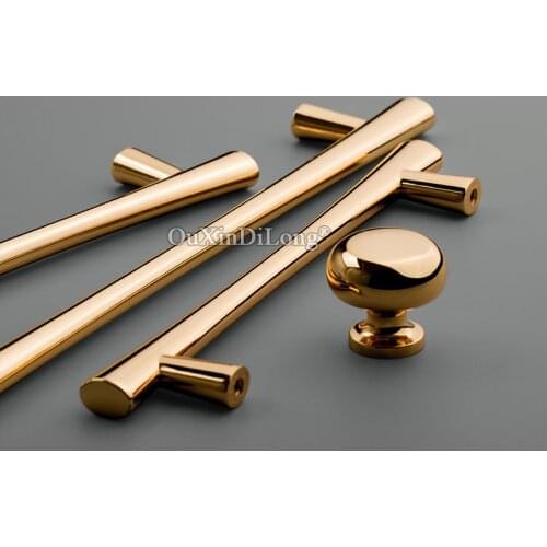 Luxury Gold 10PCS European Solid Cabinet Door Handles Cupboard Wardrobe Closet Drawer TV Wine Cabinet Pulls Handles and Knobs