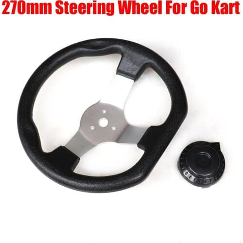 270mm Go Kart Steering Wheel Kart Parts Replacement For Go-Kart Buggy Racing Cart Accessory