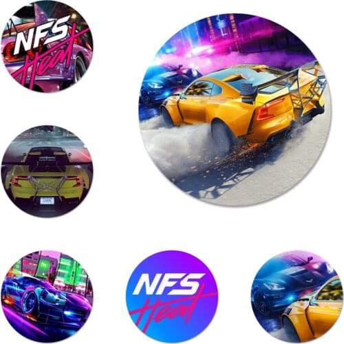 58mm Need For Speed Heat Cars Badge Brooch Pin Accessories For Clothes Backpack Decoration gift