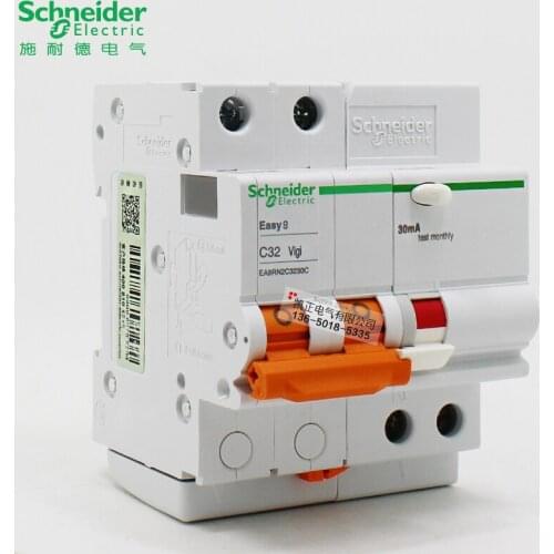 Schneider Circuit Breaker Air Switch Household Easy9 Series Air Open 2P10A ~ 63A With Leakage Protector