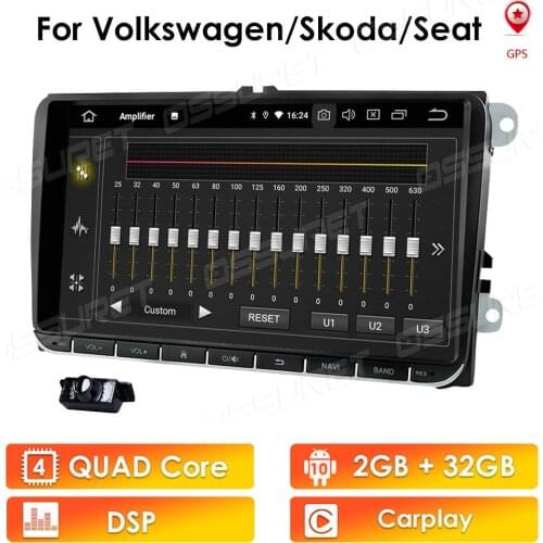 Android 10 2+32 RDS HD 9'' Car GPS Navigation NODVD player for VW Volkswagen SKODA GOLF 5 Golf 6 POLO PASSAT B5 B6 JETTA TIGUAN