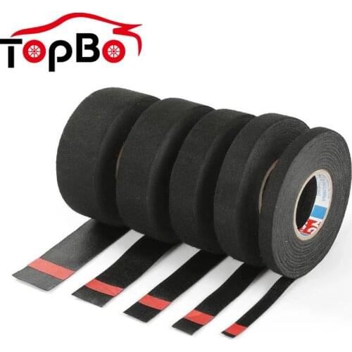 15M Car Cable Harness Wiring Protect Noise Reduction 9/15/25/35MM Heat-resistant Flame Retardant Coroplast Adhesive Cloth Tape