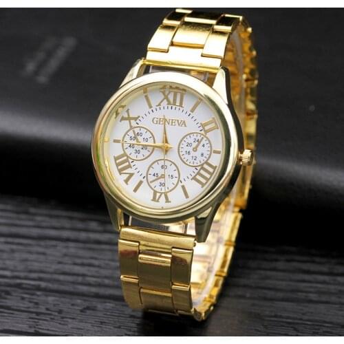 New Famous brand Casual Men Women Watches Roman Numerals Quartz Fashion watch women stainless steel Dress watches reloj mujer