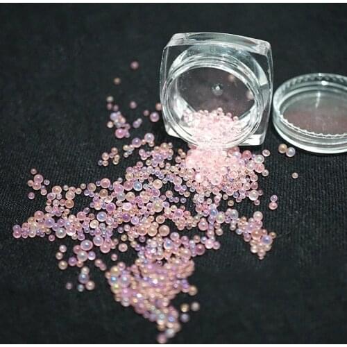 5g 1mm-3mm Colorful Bubble Beads Jewelry Filling Nail Art Transparent Expoxy Resin Jewelry Accessories