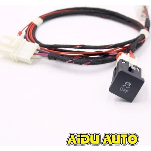 FOR 5K0927117 Jetta MK5 5 GOLF 6 MK6 VI ESP OFF ASR Switch Button With Harness Cable 5K0 1KD 1TD 927 117