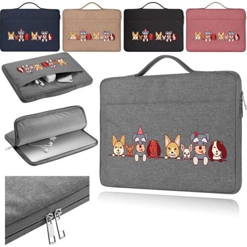 Travel Bag for 10.11.6 12 13.3 14 15.6 Inch New Waterproof Laptop Bag Side Zipper Business Bags for Macbook Air Huawei Dell Hp