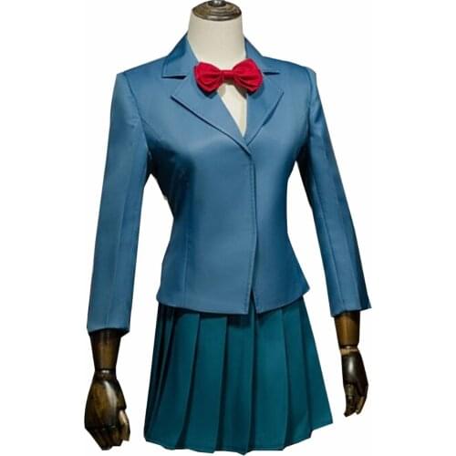 Durarara Izaya Orihara Cosplay Costume Blue School Uniform Celty Sturluson sailor dress uniform Girls Suit Custom