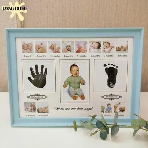 My First Year Photo Frame 12 Month Souvenirs Memory Pictures Display Baby Shower Party Baby Gift 1st Year Baby Memories Frame