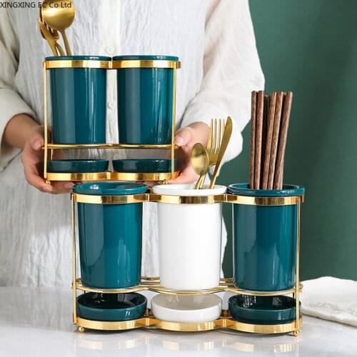 Creative Chopstick Holder Drain Chopstick Cage Household Simple Kitchen Chopsticks Spoon Storage Rack Kitchen Storage Tools