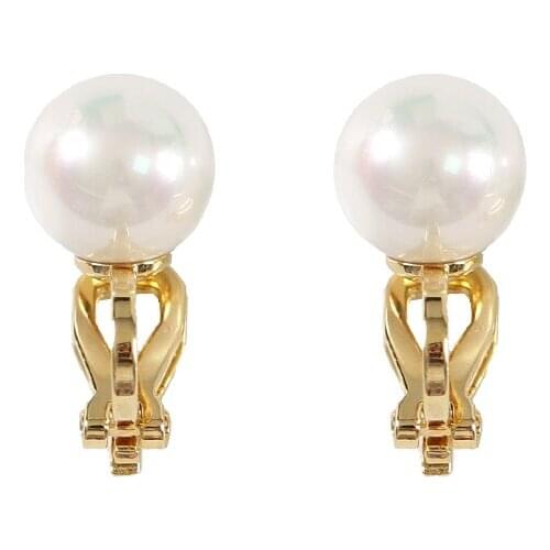 LANFLORA new Trendy gift zircon women pearl stud earrings copper alloy stud earrings Classic bulk wholesale earrings