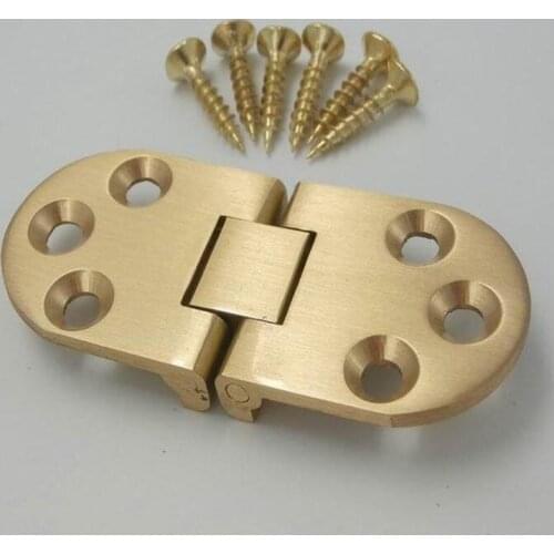 Copper flap Hinge Folding Table roundtable plane concealed Hinges X4