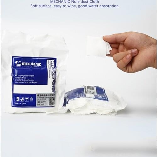 Mechanic Soft Cleanroom Wiper High Microfiber Anti-static Non Dust Cloth for Phone Pad Tablet Camera PC Screen Cleaning HK4090