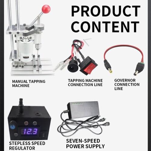 Multifunctional Miniature Mini High Precision Tapping Machine Tapping Machine Bench Drill Milling Machine Low Speed