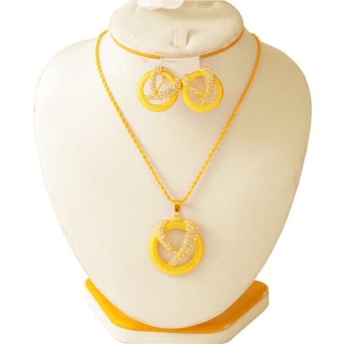 Small necklace set,Ethiopian Jewelry Habasha,dubail,Eritrea, African Jewelry Set for Women,Nigerian Wedding Gift