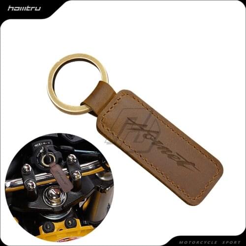 Motorcycle Keychain Cowhide Key Ring Case for Honda Hornet Key CB1000R CB250F CB600F CB900 etc