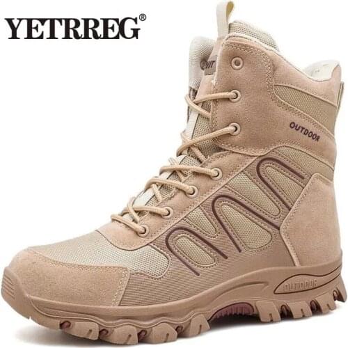 New Winter Men Military Boots High Quality Special Force Tactical Desert Boots Combat Ankle Boots Work Mens Boots Hiking Boots