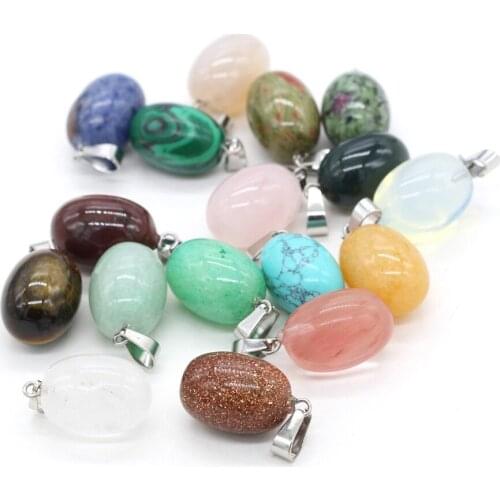 Natural Semi Precious Stone Pendant Pupa shape Making necklaces, bracelets and earrings for DIY Package sale 13x22mm