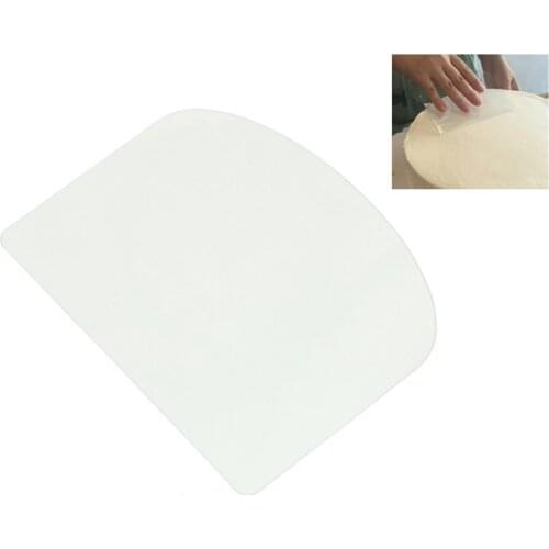 Plastic Soft Cake Scraper Baking Pastry Spatulas Tools Dough Icing Fondant Scraper Plain Smooth Jagged Edge Spatulas Cutter