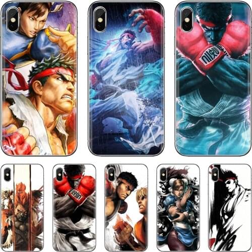 Street-Fighter-C-Ryu Silicone Cover For Xiaomi poco X3 nfc F2 Pro M3 Mi 5X 6X Max Mix 1 2 2S 3 Mi5 Mi6 Mi3 Mi4