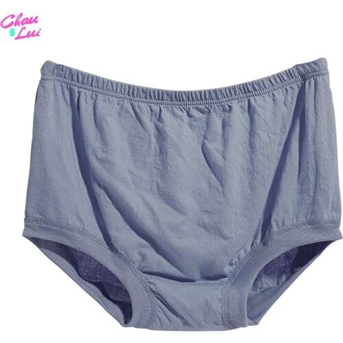 Chau Lui Cheapest 100% Cotton Mens Briefs Plus Size Men Underwear Panties 5XL Mens Breathable Panties