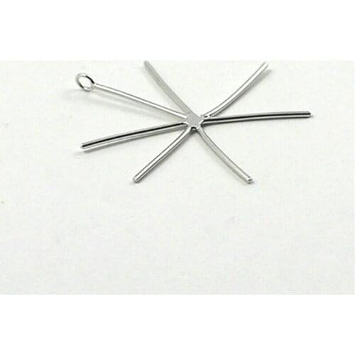 Silver jewelry 925 Sterling Silver Pendant Blank Pendant Claw Pendant Blanks 20 Gauge Claw Pendant Setting for Jewelry Making