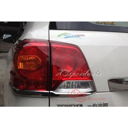 ABS Plastic Tail Rear Light Cover Trim For Toyota Land Crusier 200 LC200 FJ200 2013-2015