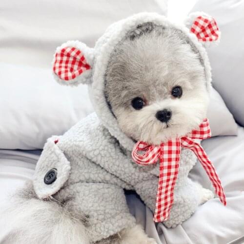 Cute Dog Clothing Winter Pet Costume Garment Warm Dog Jumpsuit Coat Jacket Puppy Outfit Yorkshire Poodle Pomeranian Dog Clothes