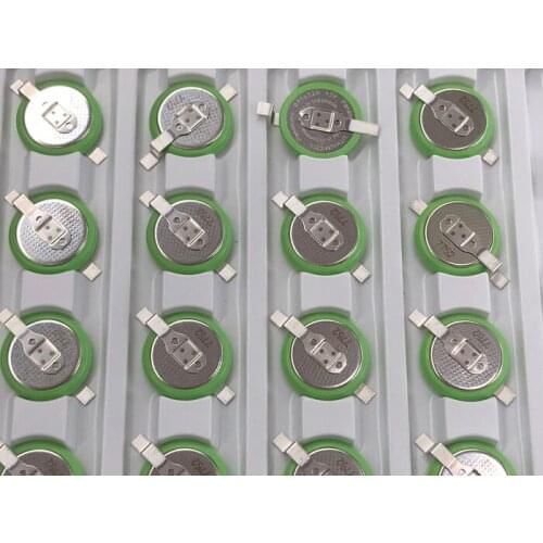 10pcs/lot Panasonic BR1632A/FAN 3V with SMD Foot Button Wide Temperature Battery BR1632A Batteries 125 Degree High Temperature