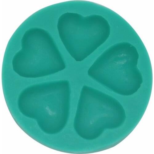 5 Even Love Fondant Cake Chocolate Mold DIY Baking Tools 15-393