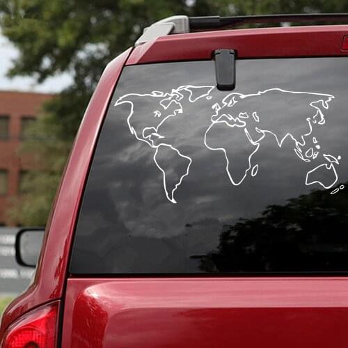 Car sticker world map Auto Stickers On The Car Vinyl Decal Sticker for Car Motorcycle Car Styling car accessories car decoration