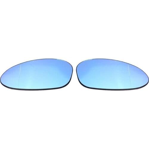 Car Front Left Right Anti-Fog Heated Side Door Wing Rear View Mirror Lens Glass For-BMW E46 E90 E91 E87 E88 2004-2009