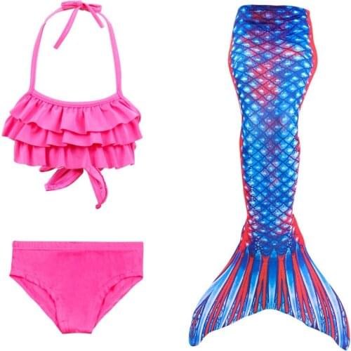 Girls Kids Children Mermaid Tails for Swimming Mermaid tail with Monofin Girls Costumes Swimmable Swimsuit Mermaid cospaly 2020