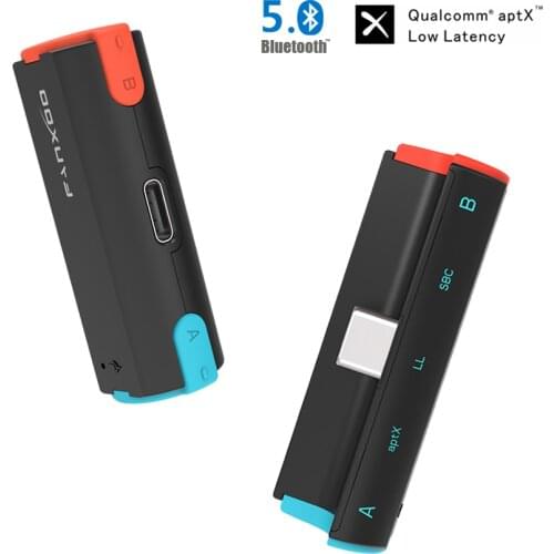 Fanxoo Bluetooth 5.0 audio transmitter adapter design for Nintendo Switch lite APTX LL PS4 wireless transmitter