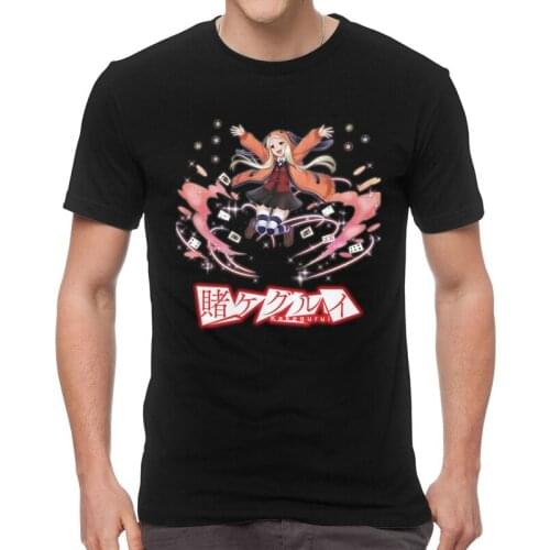 Runa Yomozuki Kakegurui T-shirt Men Streetwear T Shirt Short Sleeve Anime Compulsive Gambler Tshirts Cotton Tee Tops Clothes