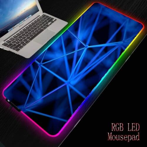Abstract Texture LED Light Mousepad RGB Keyboard Cover Desk-mat Colorful Mouse Pad Waterproof Multi-size Computer Gamer CS Dota