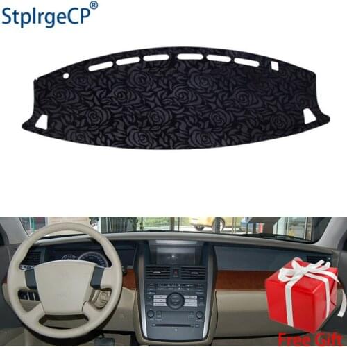 Rose Pattern Non-slip Car Dashboard Cover Dash Mat Pad DashMat ANti-UV Car Sticker for Nissan Teana J31 2003 -2007 Car Styling