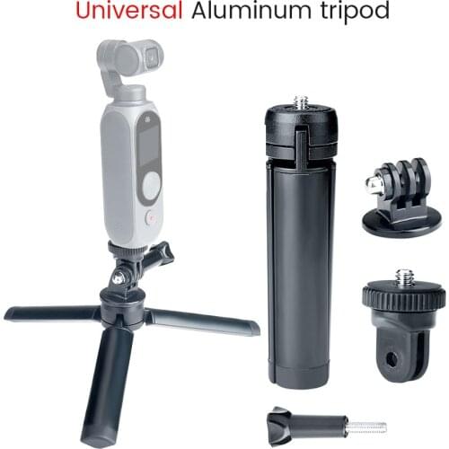 Aluminum Alloy Tripod Multifunctional Portable Anti-Slip for Osmo Pocket 2/FIMI PALM 2/Gopro 8/9 Sports Camera Accessories