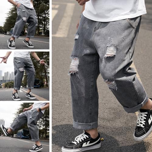 Shuzumiao Loose Jeans For Men