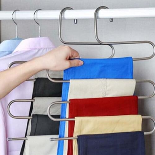 Creative S Shape Storage Hanger Home Pants Belt Storage Hook Storage Rack Home Organizer