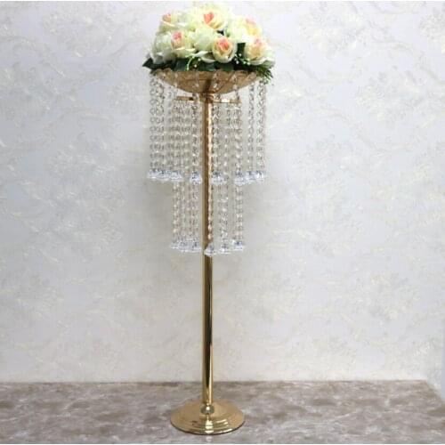Tall Wedding flower stand Table Chandelier Wedding Props pedestal wedding column Spiral road lead fast free shipping senyu0775