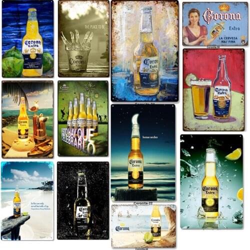 Tin Sign Vintage Metal Decorative Plaques Art Crafts Bar Pub Cafe Wall Decor Wall Signs Shabby Tinplate Painting Plate Plaques