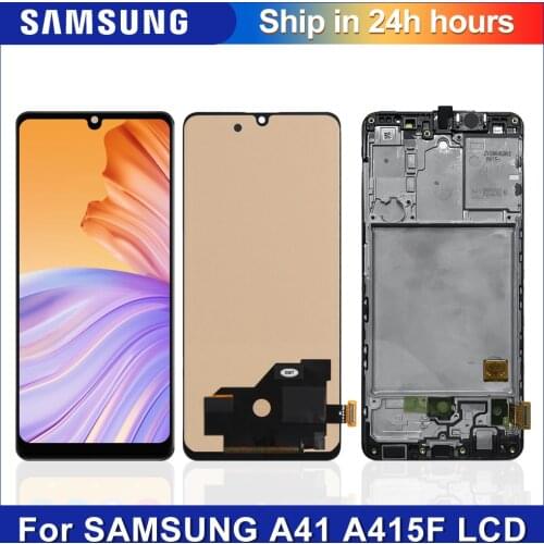100% Test For Samsung Galaxy A41 SM-A415F A415 LCD Display Touch Screen Digitizer Assembly Replacement Parts For Samsung A41 lcd