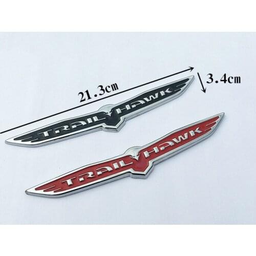 1 Pcs 3D Metal Trail Hawk Emblem Car Rear Badge Trunk Car Stickers For RAM 2500 3500 Jeep Grand Cherokee Dodge Challenger Decals