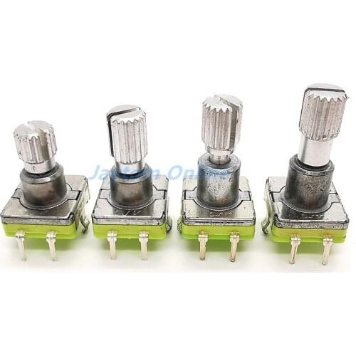 1pc EC11 Rotary Encoder Code Switch 30 Position With Push Button Switch 5pin Handle Length 12.5/15/17/19mm