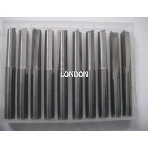 10pcs 6*22mm two flute straight cnc milling bit,cnc router bits, wood router bits sets, cnc end mill