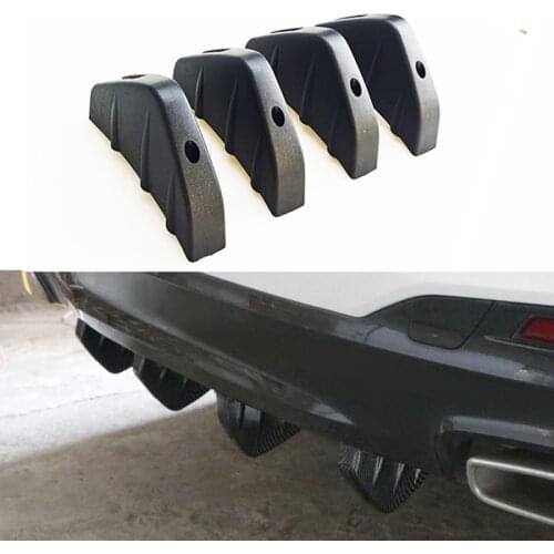 4pc Universal Car rear bumper cast shark spoiler for Mercedes-Benz all class A B C E S G M ML CL CLK CLS GL GLK R SL SLK SLS