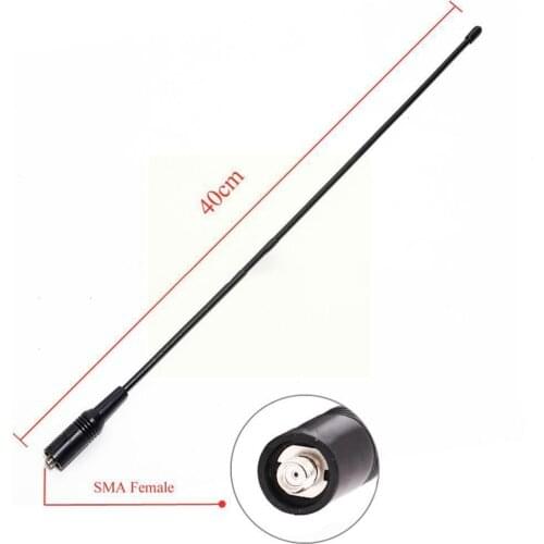 40cm NA-771 SMA-Female Walkie Talkie Antenna Dual Band 10W Handheld RadioTK-2107 For Kenwood TK-378 Antenna L7J0