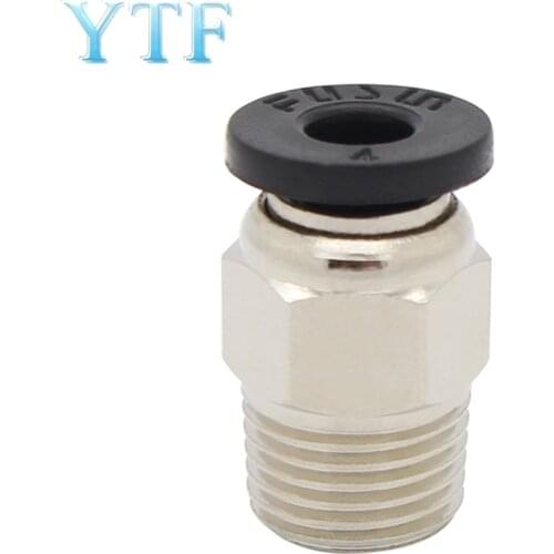 5pcs 3D Printer Parts Through V6 Quick Connector Feed Pipe Connector M4 Diameter M10 Thread Fittings Pc4-01