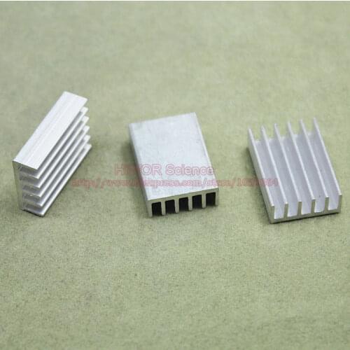 50pcs/lot) Aluminum Heat Sink Heatsink Radiator 20mm*14mm*5.5mm For integrated circuit IC MOS Power Transistor