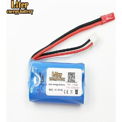 7.4V 1500mAH 14500 F1 remote control helicopter remote control aircraft lipo 2s battery 1500mAH 7.4V 14500 accessories